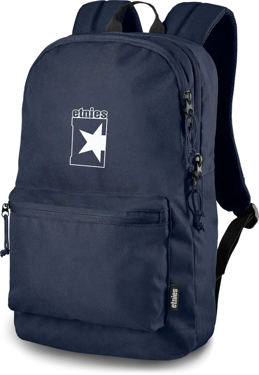 Fader Print Backpack Navy White Style | etnies Official Backpacks Etnies NAVY/NAVY/WHITE / ONE SIZE Skate Original Sustainability Gear 4140001488.419.One Size.1ST 7630949182494