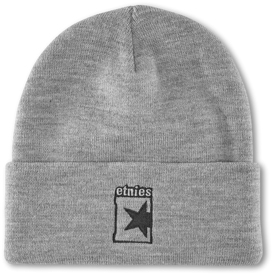 Star Grey Heather Knit Skate Beanie | etnies Official Beanie Etnies GREY/HEATHER / ONE SIZE Skate Original Sustainability Gear 4140001518.043.One Size.1ST 7630949182623