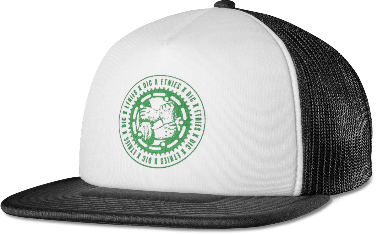 DIG TRUCKER HAT Custom Hat Etnies BLACK / ONE SIZE Skate Original Sustainability Gear 4147000183 194691560247