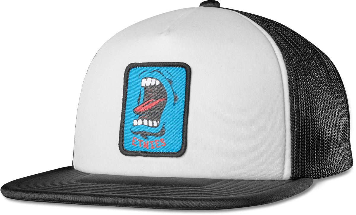 SANTA CRUZ SCREAMING HAND TRUCKER HAT Custom Hat Etnies BLACK / ONE SIZE Skate Original Sustainability Gear 4147000184 194691560025