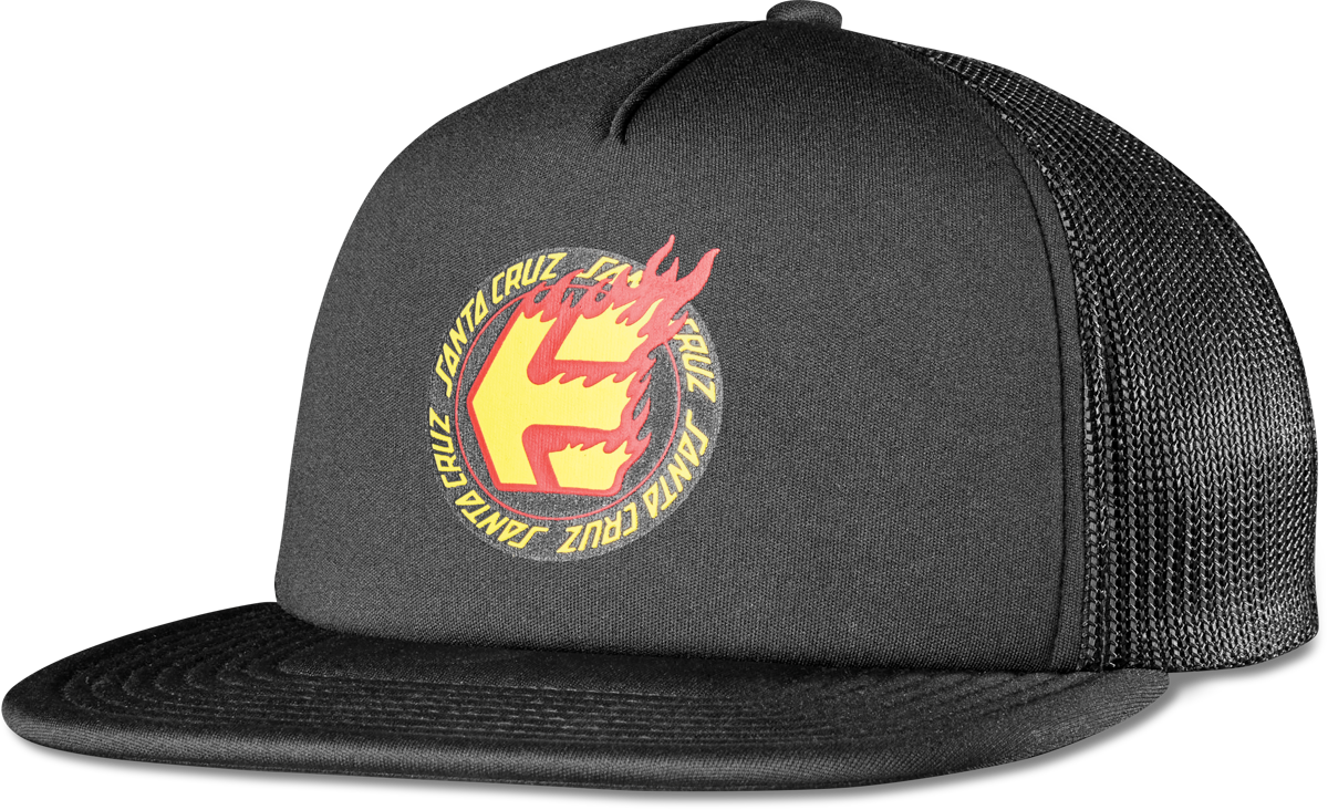 SANTA CRUZ FLAME TRUCKER HAT