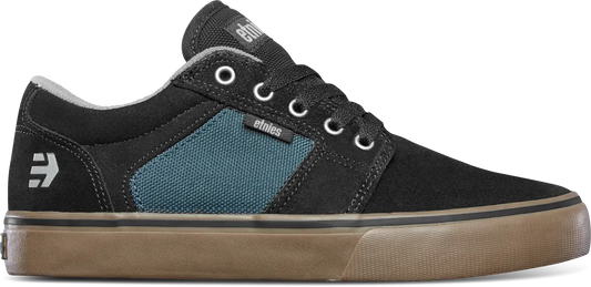 Barge LS Kids Black Teal Low - Top Shoe | etnies Official Low-Top Shoe Etnies Skate Original Sustainability Gear