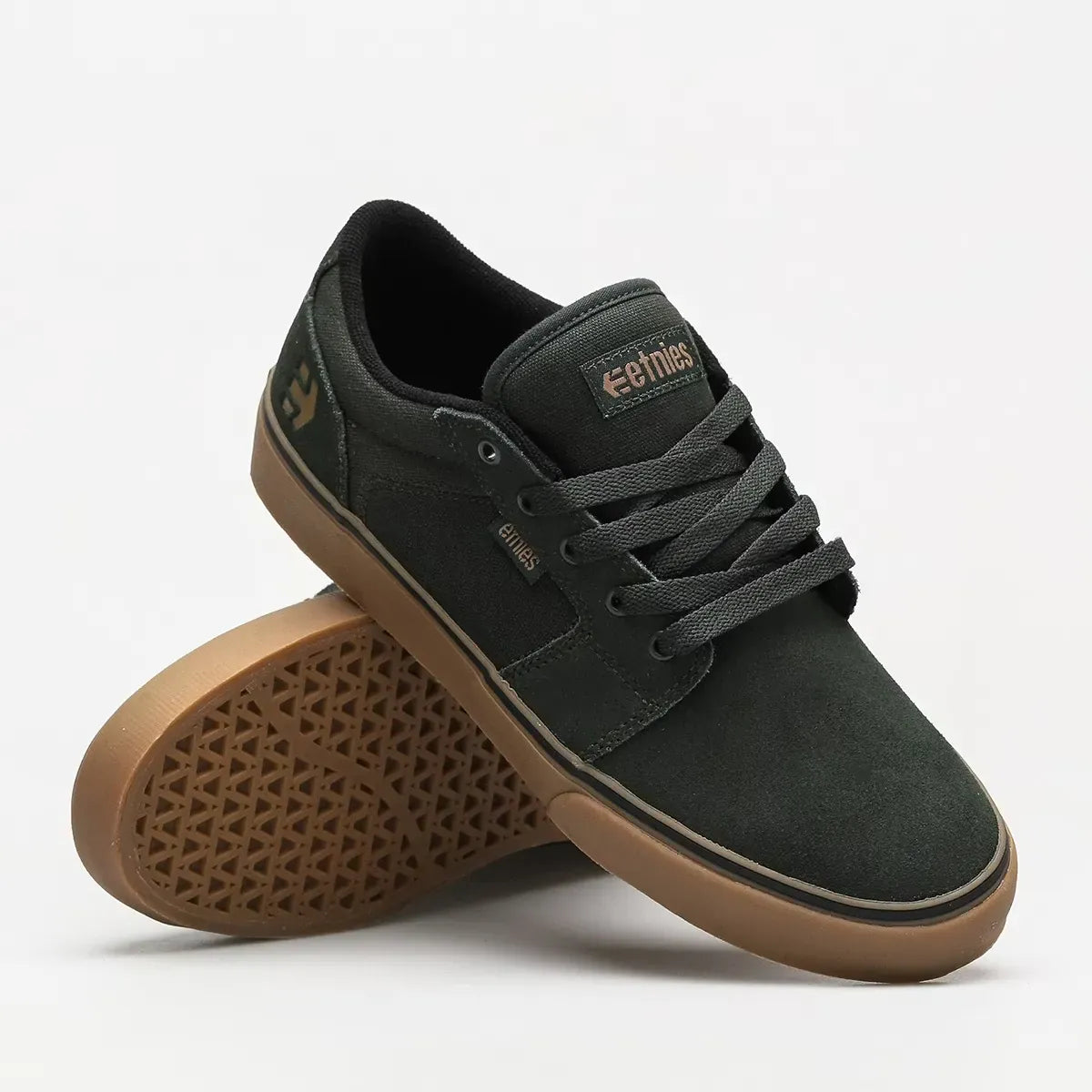 Barge Ls green/gum - skate shoes | etnies Official Low-Top Vulcanized Etnies Skate Original Sustainability Gear