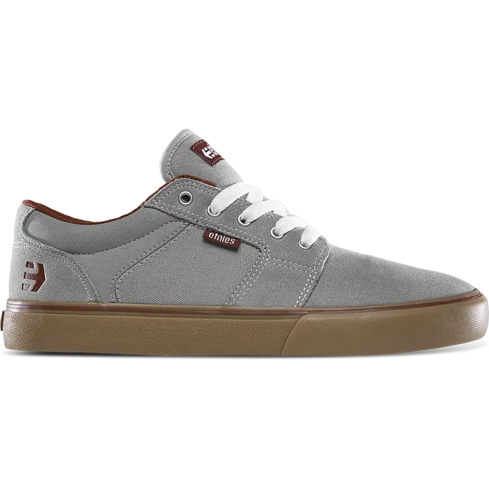 Barge Ls grey/gum/red - skate shoes | etnies Official Low-Top Vulcanized Etnies Skate Original Sustainability Gear