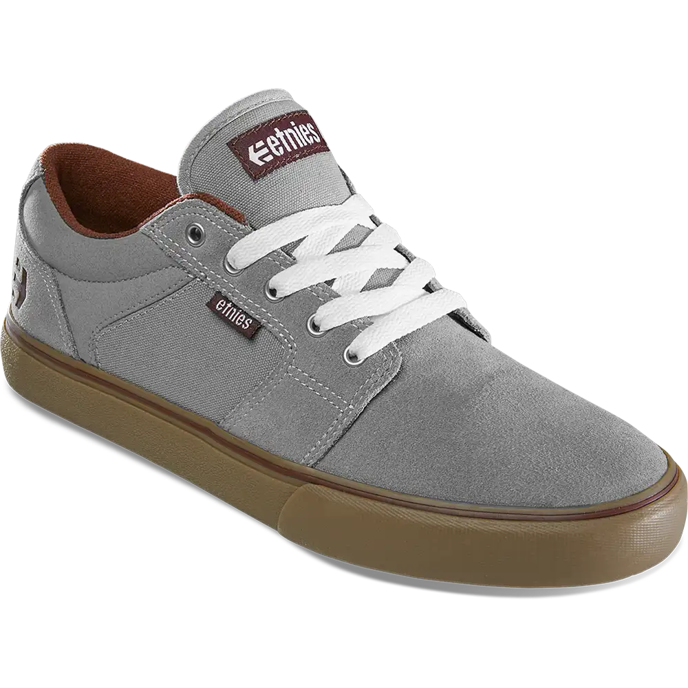 Barge Ls grey/gum/red - skate shoes | etnies Official Low-Top Vulcanized Etnies Skate Original Sustainability Gear