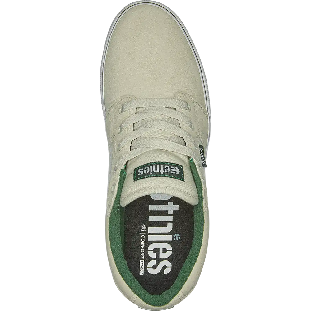Barge Ls white/green/gum - skate shoes | etnies Official Low-Top Vulcanized Etnies Skate Original Sustainability Gear
