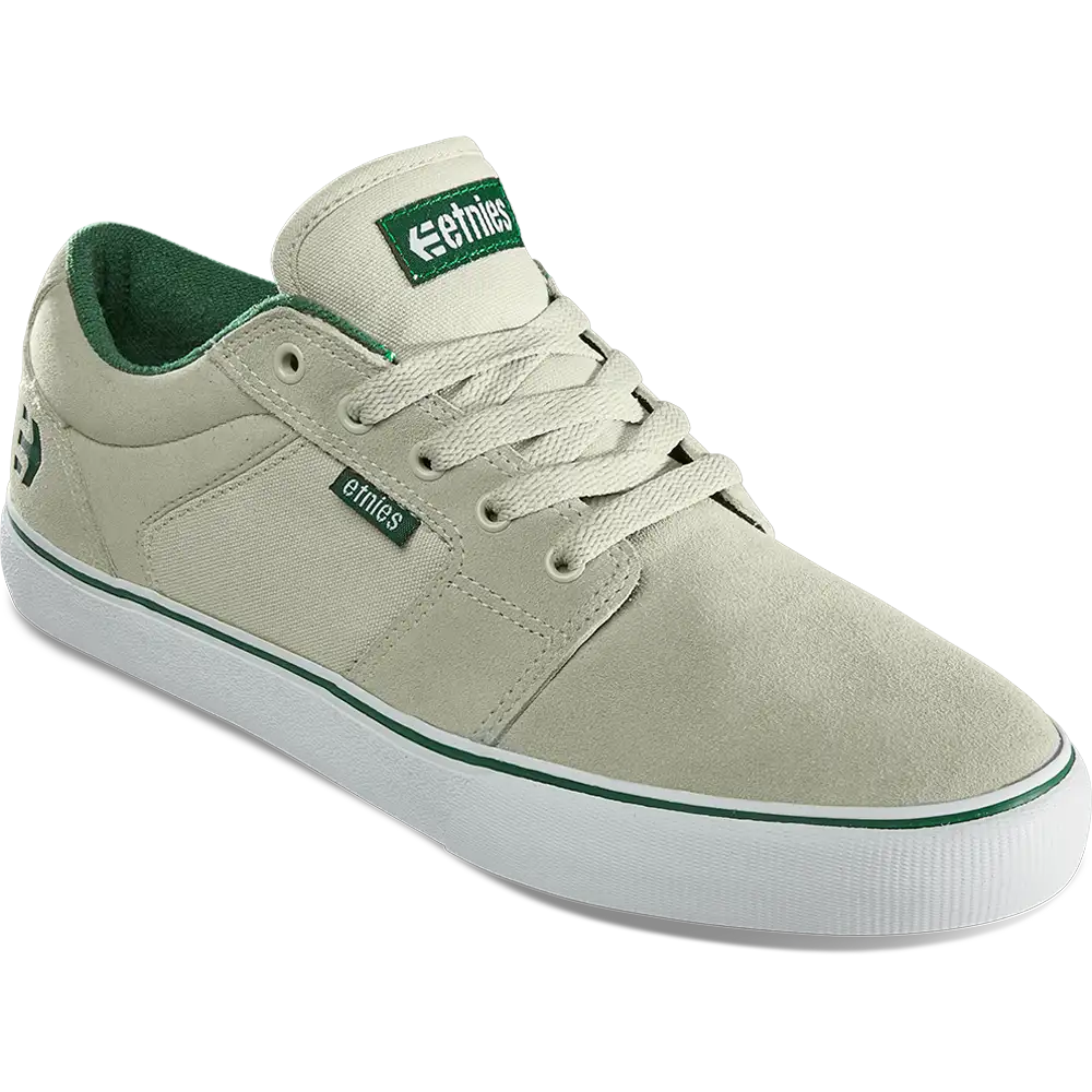 Barge Ls white/green/gum - skate shoes | etnies Official Low-Top Vulcanized Etnies Skate Original Sustainability Gear