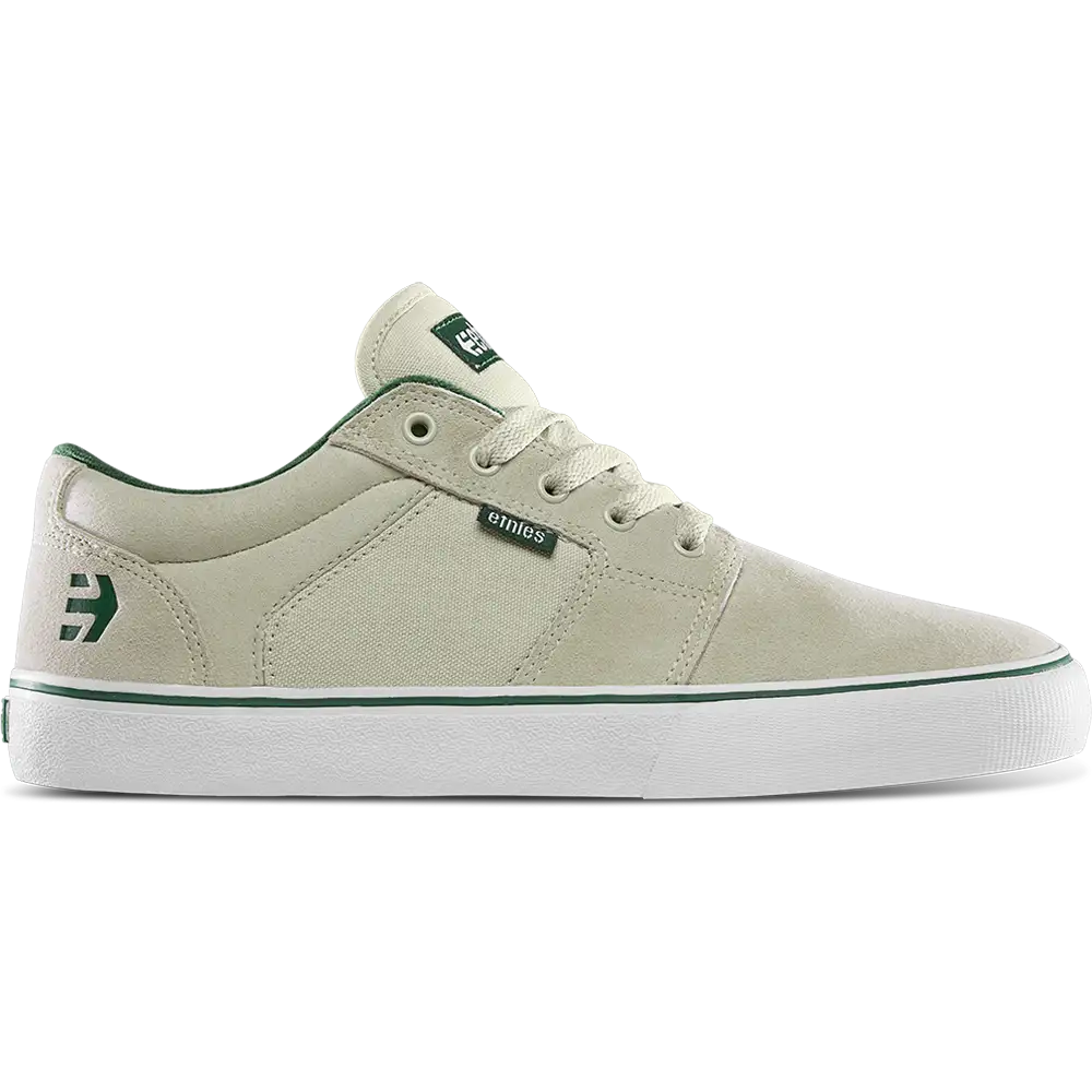 Barge Ls white/green/gum - skate shoes | etnies Official Low-Top Vulcanized Etnies Skate Original Sustainability Gear