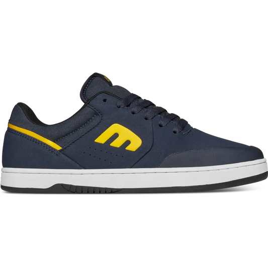 Navy Durable Cupsole Skate Shoes – Marana | etnies Official etnies NAVY/YELLOW / 5 Skate Original Sustainability Gear 4101000403.429.050.1ST 886608376569
