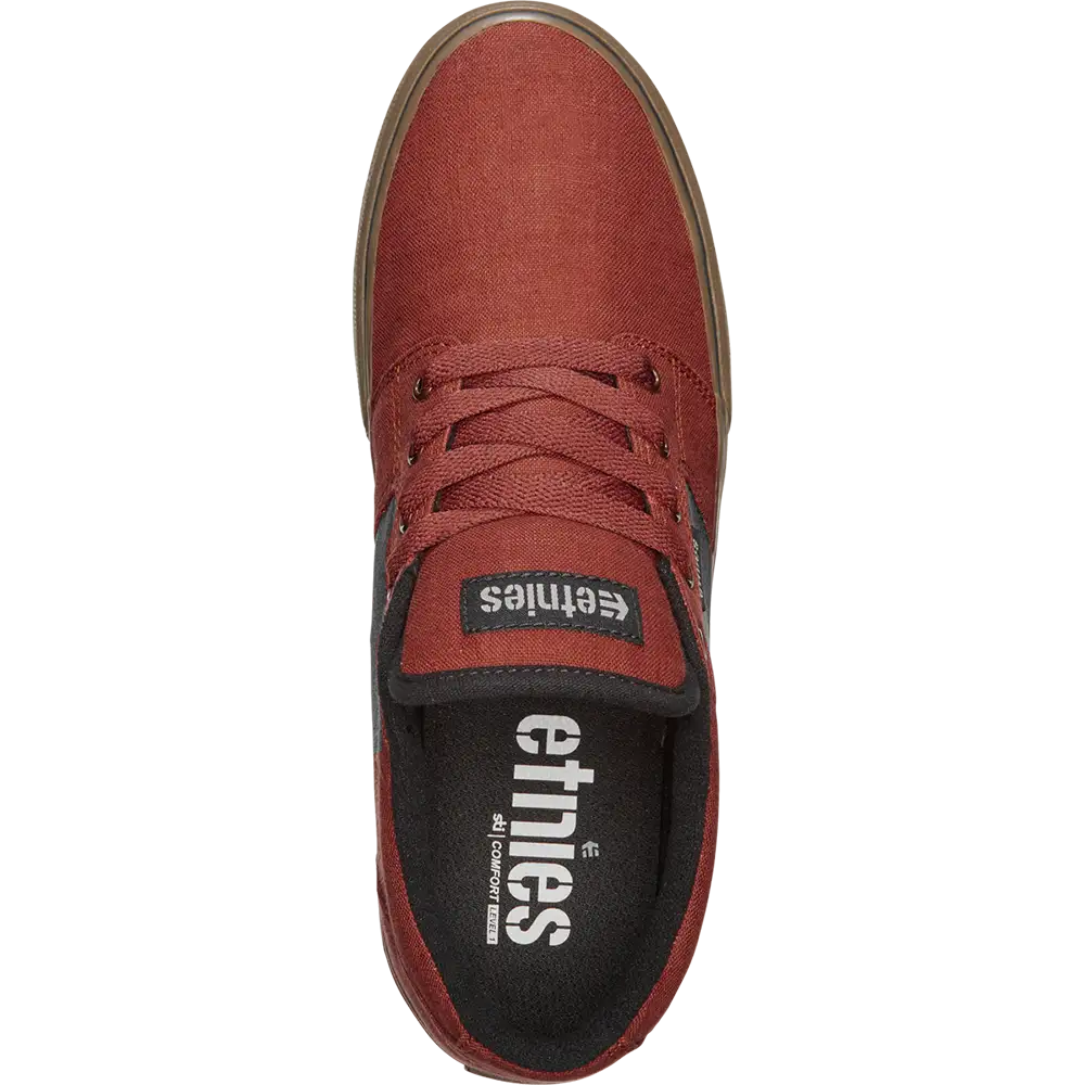 Barge Ls brown/gum/gold - skate shoes | etnies Official Low-Top Vulcanized Etnies Skate Original Sustainability Gear