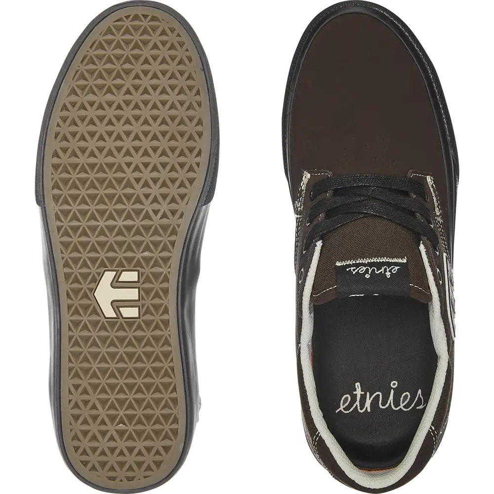 Barge Plus X Julian Lewis brown/black | etnies Official Low-Top Vulcanized Etnies Skate Original Sustainability Gear