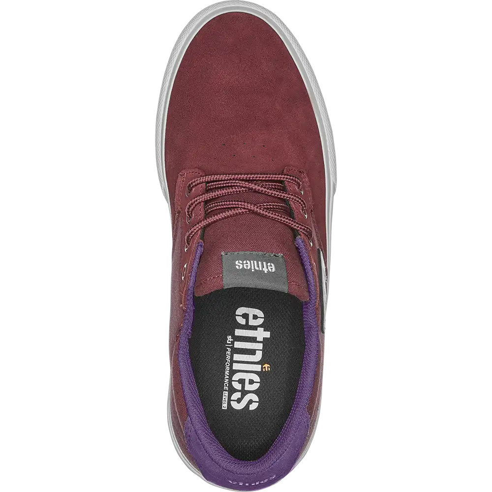 Barge Plus burgundy - skate shoes | etnies Official Low-Top Vulcanized Etnies Skate Original Sustainability Gear