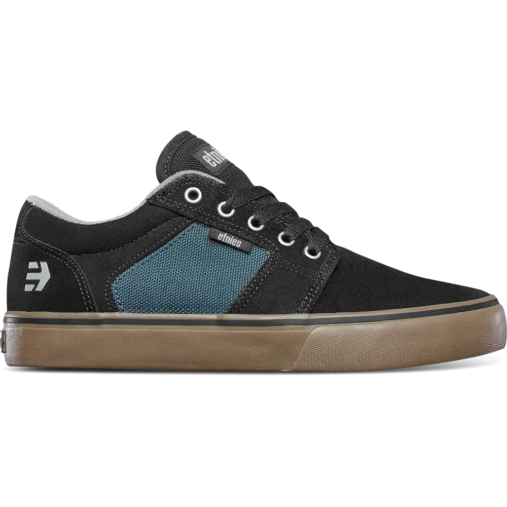Barge LS Black Teal Low - Top Vulcanized | etnies Official