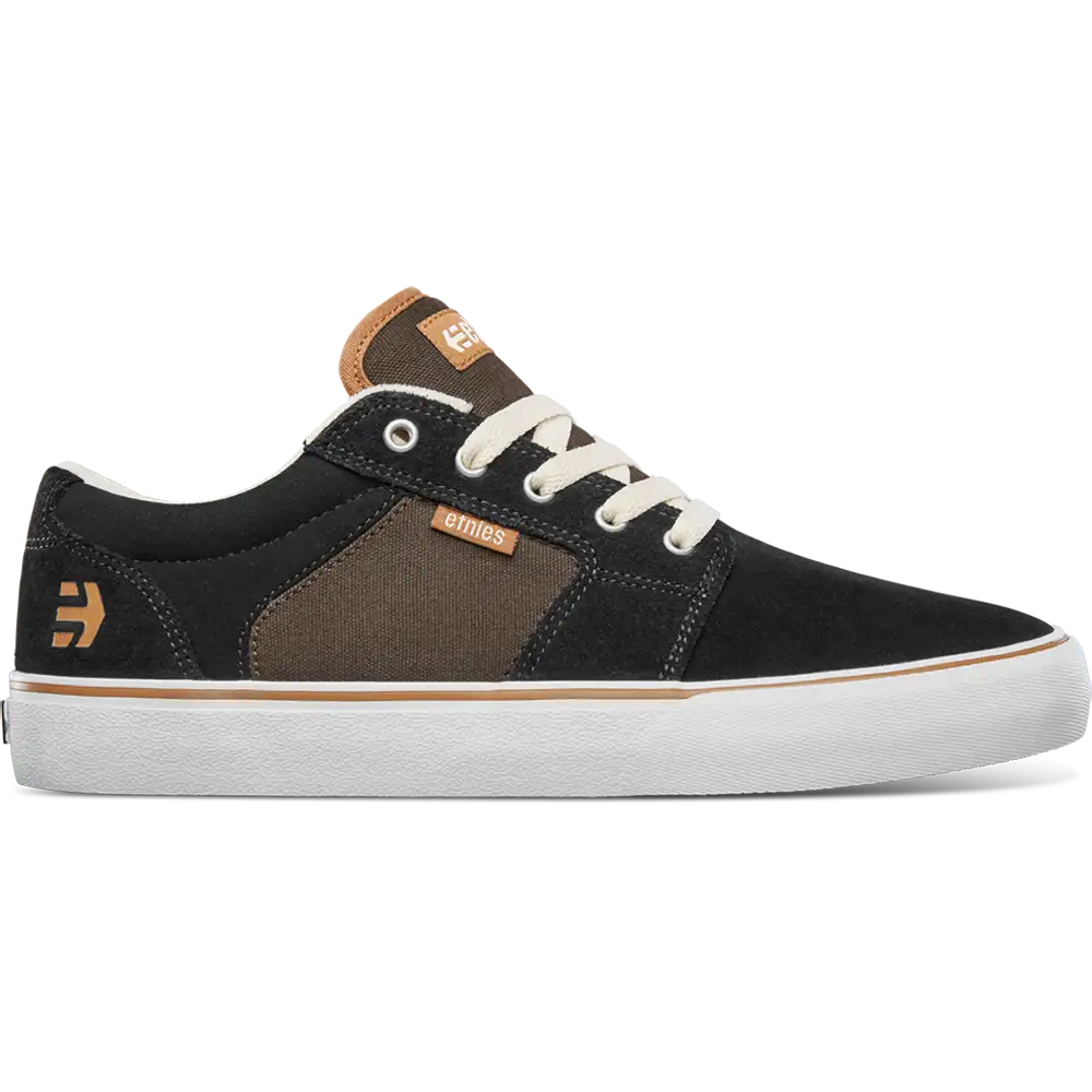 Barge Ls black/brown - skate shoes | etnies Official Low-Top Vulcanized Etnies Skate Original Sustainability Gear