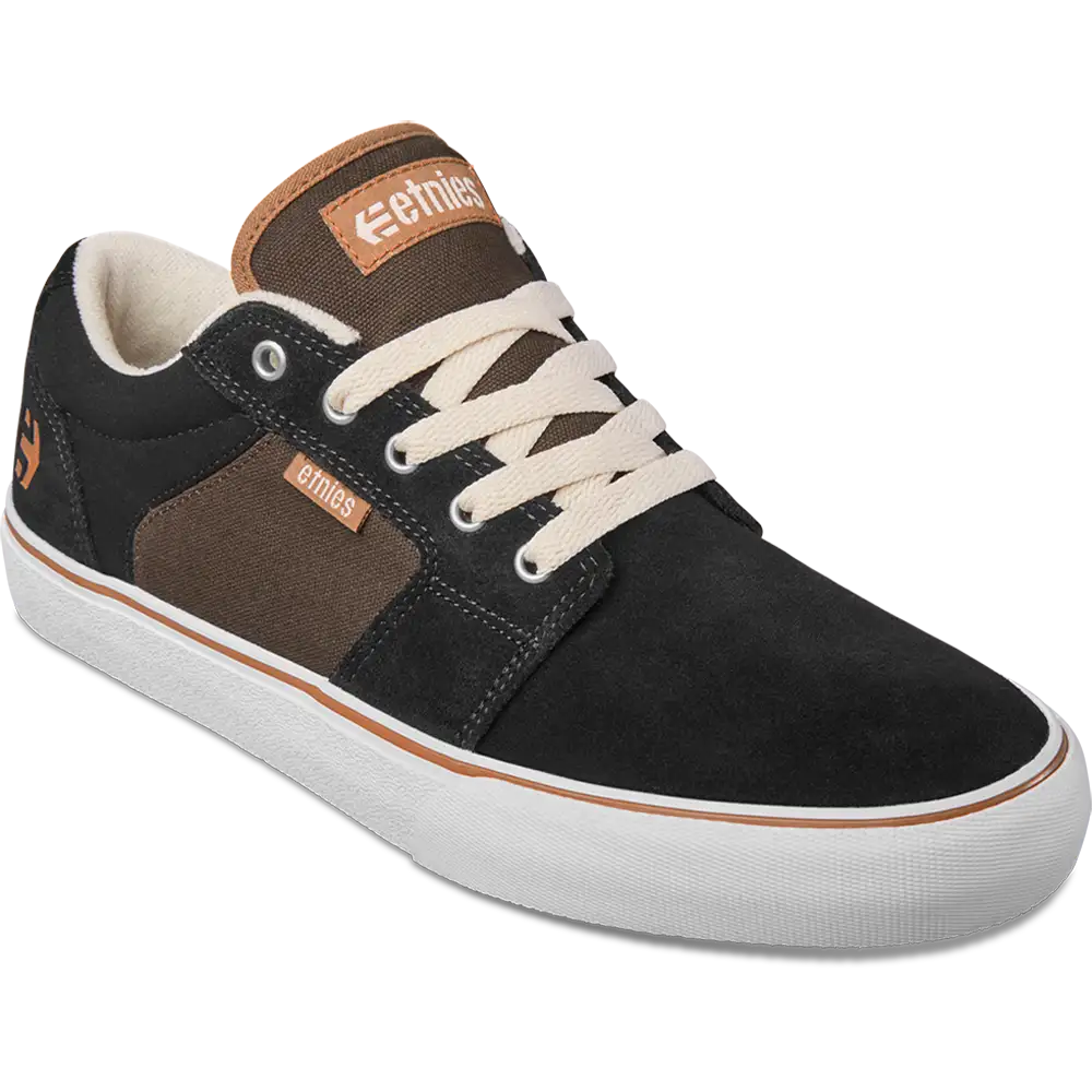 Barge Ls black/brown - skate shoes | etnies Official Low-Top Vulcanized Etnies Skate Original Sustainability Gear