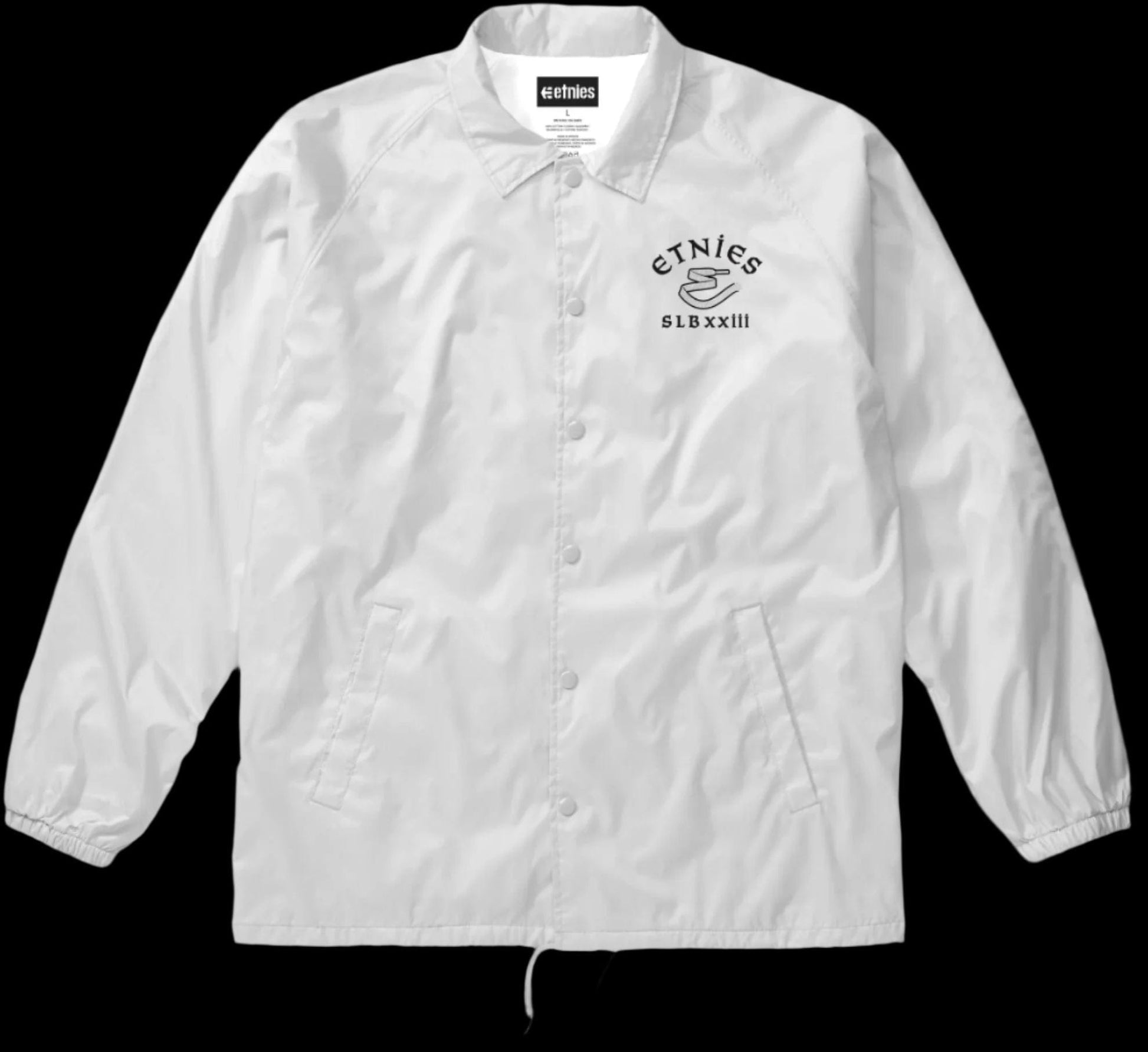 Slb Coach Jacket white - skate jacket | etnies Official Novelty Fleece Etnies Skate Original Sustainability Gear