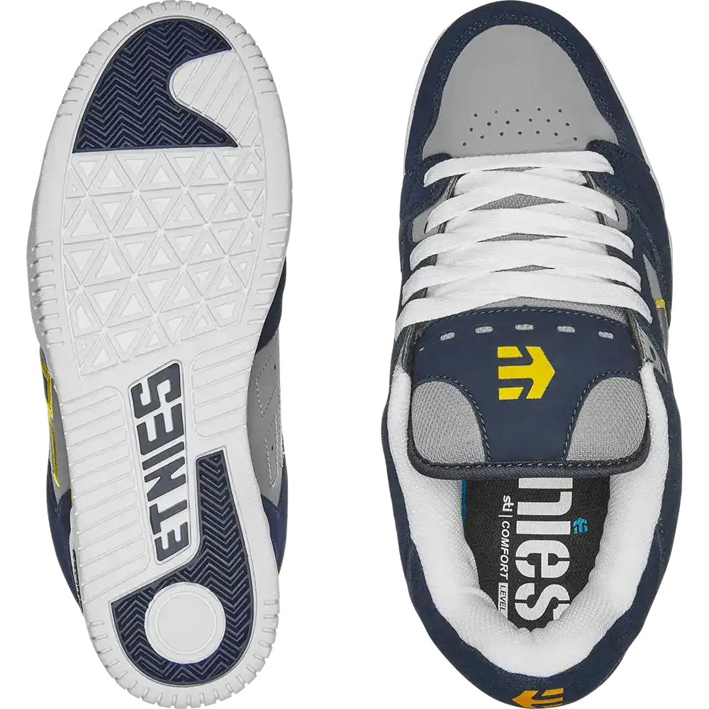 Faze navy/grey/yellow - skate shoes | etnies Official Low-Top Shoe Etnies Skate Original Sustainability Gear