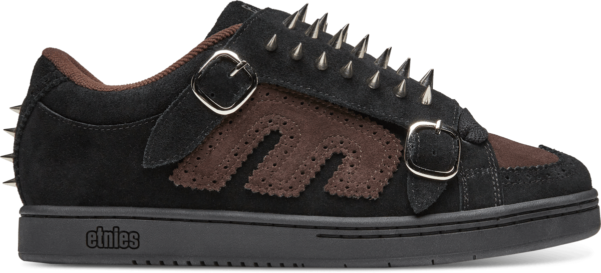Kingpin Spikes Black Brown Skate Shoe | etnies Official Etnies Skate Original Sustainability Gear