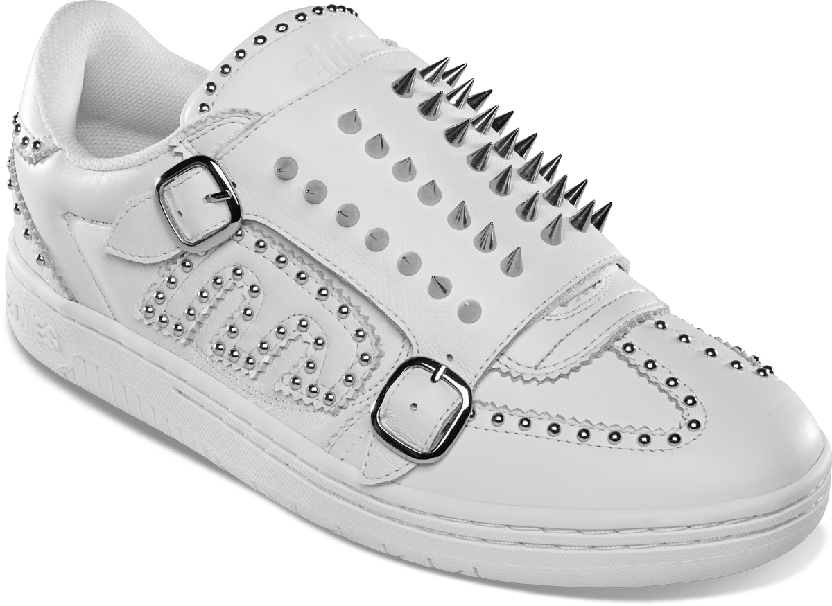 Locut Spikes White Low - Top Skate Shoe | etnies Official Low-Top Shoe Etnies Skate Original Sustainability Gear