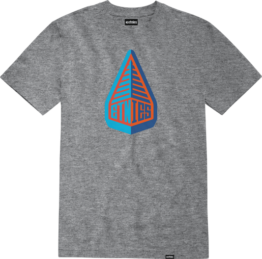 Pine Shade Tee charcoal/heather - t-shirt | etnies Official S/S Basic T-Shirt Etnies Skate Original Sustainability Gear