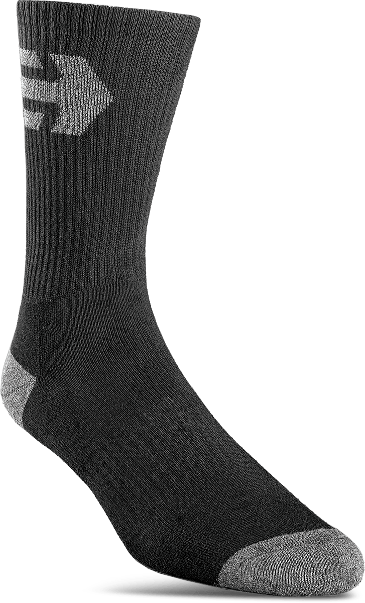 Stencil Icon Sock 3-Pack Crew Sock - skate shoes | etnies Official Crew Sock Etnies BLACK / ONE SIZE Skate Original Sustainability Gear 4140001317.001.OS.1ST 889262676068